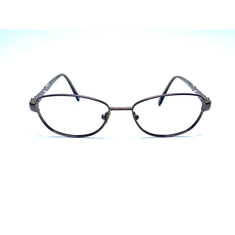 Safilo Elasta Bronze Oval Metal Eyeglass Frames Made in Italy 51-16-130